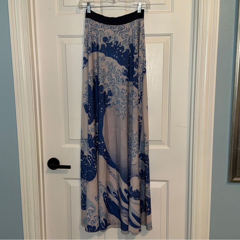 Blackmilk Great Wave Maxi Skirt M